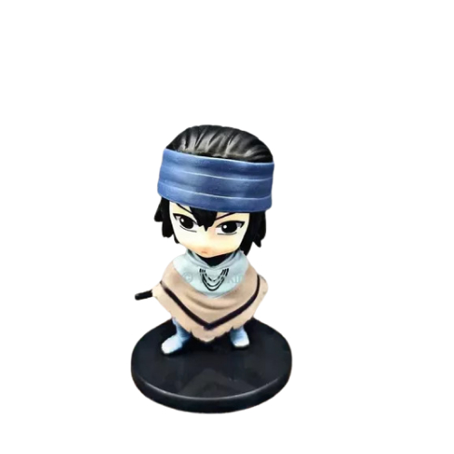 Frame 1 Sasuke Rubber Mini action figure, character from Naruto series - Front side