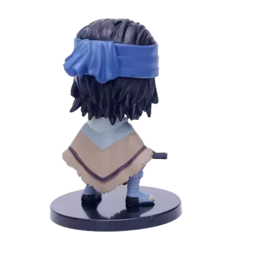 Frame 2 Sasuke Rubber Mini action figure, character from Naruto series - Back side